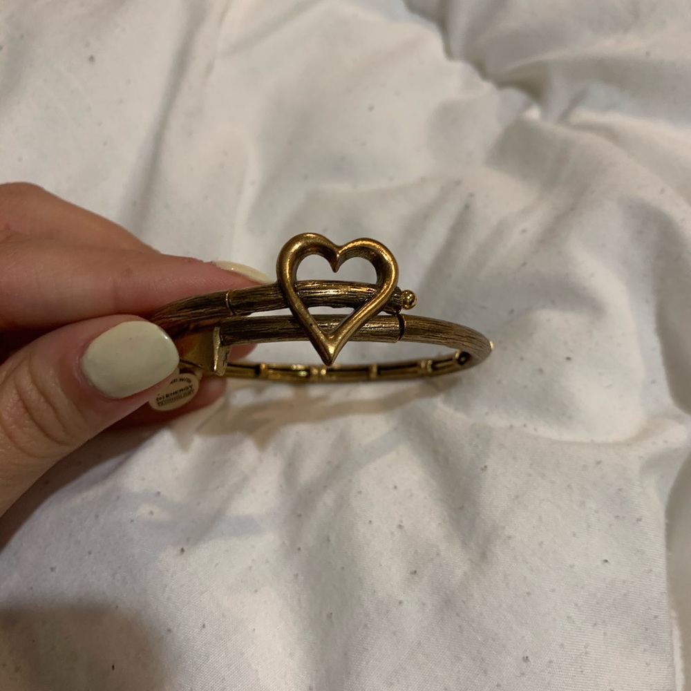 Alex and Ani heart and arrow bracelet